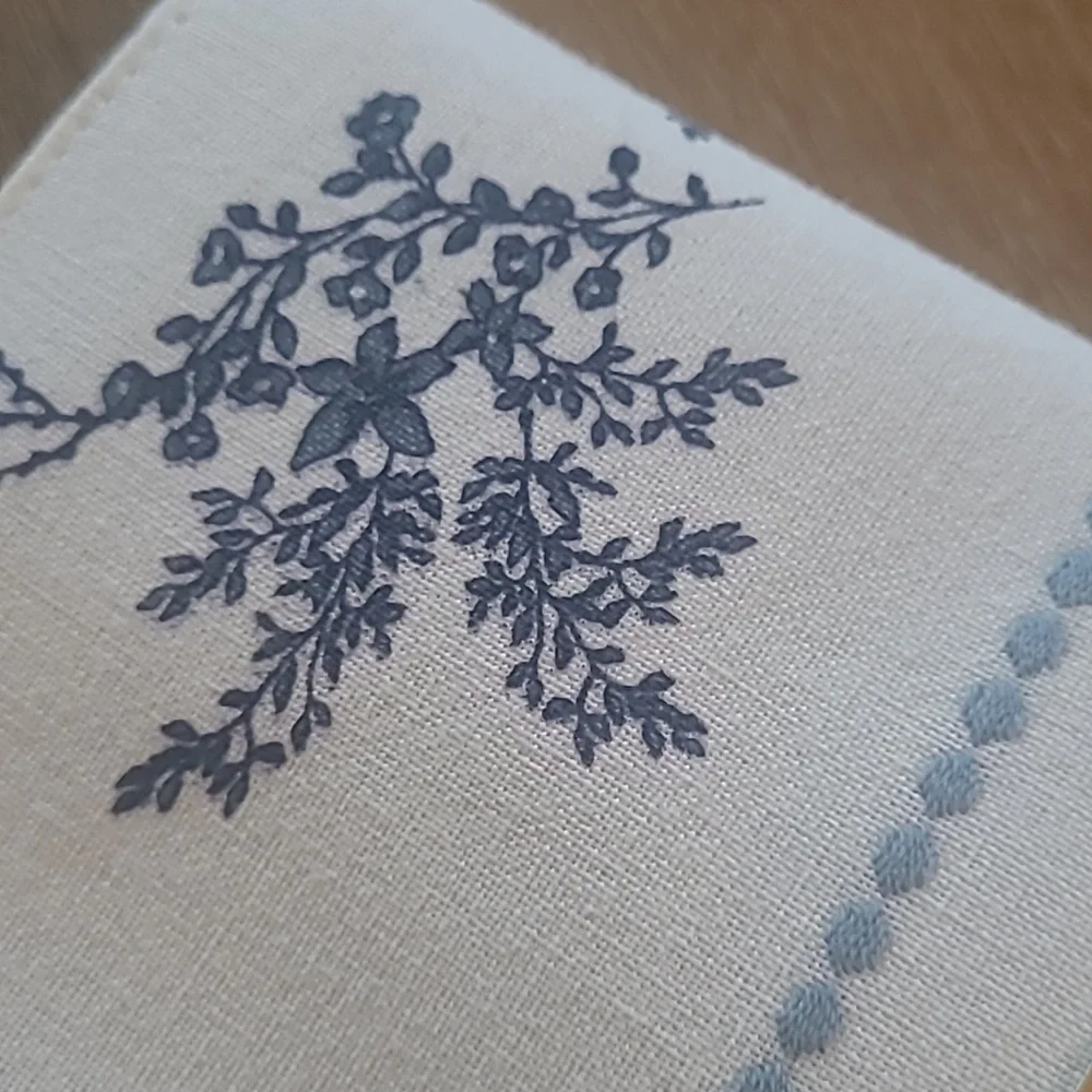 My Texas House Blue Floral Table Runner